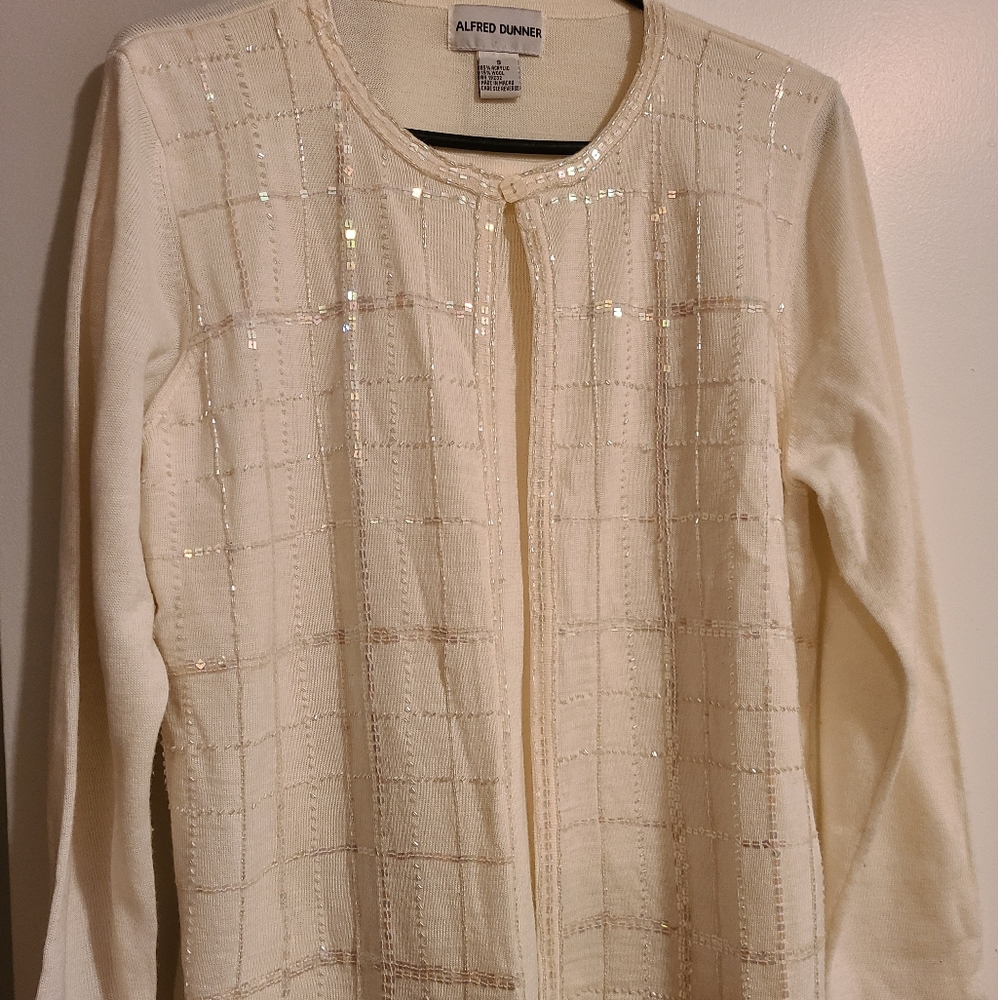 Womens 2 in 1 beaded sweater